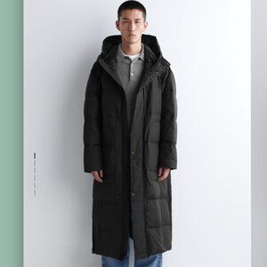 COS - Hooded Down Puffer Coat - Size S - Oversized